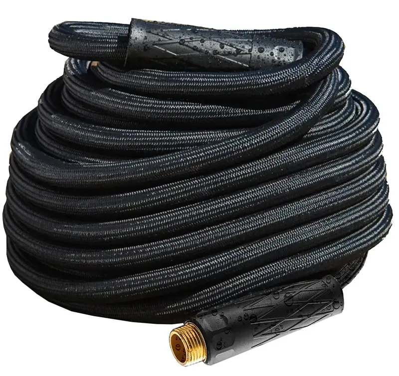 HydroSteel Pro 8588 Water Hose Brass Nozzle, 3/8 , 100 ft L, Rubber/Vinyl, Onyx
