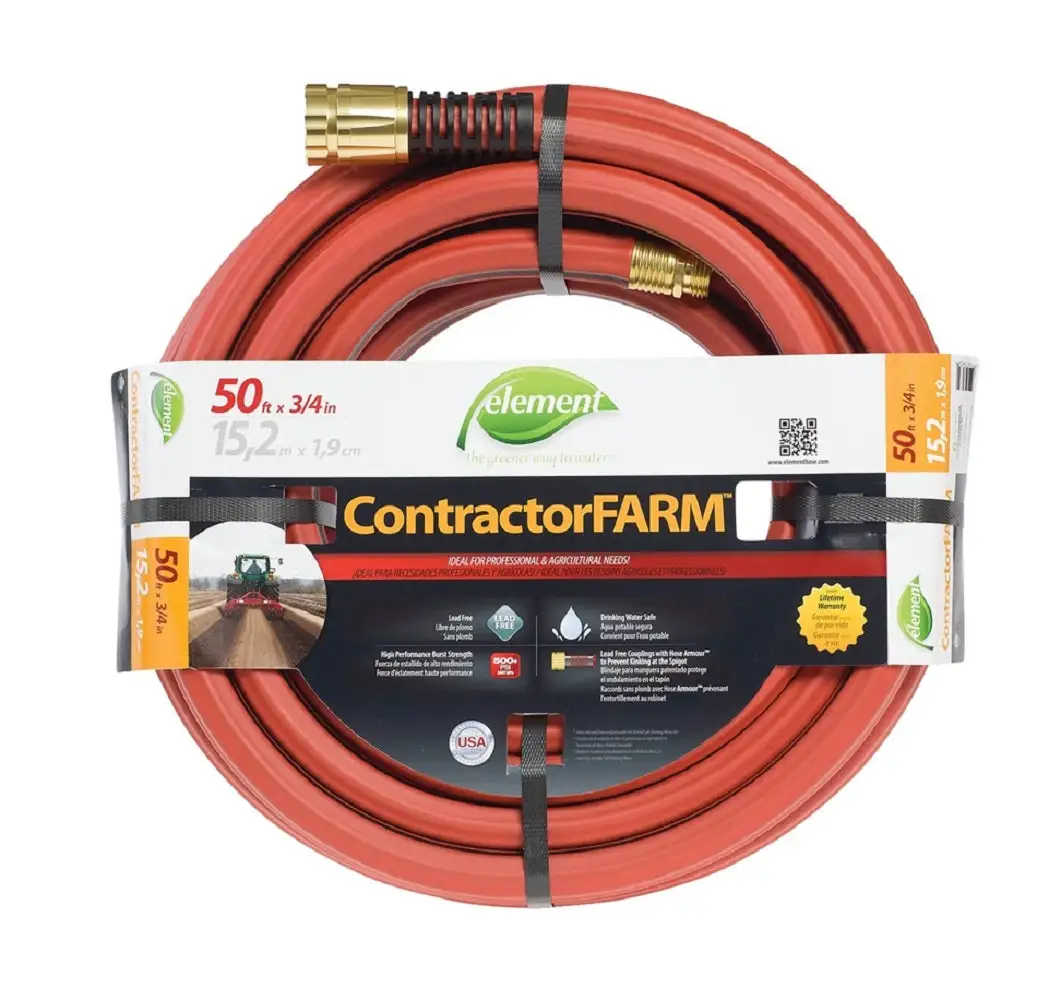 Element ELCF34050 Contractor Farm Garden Hose 3/4 x 50 Feet