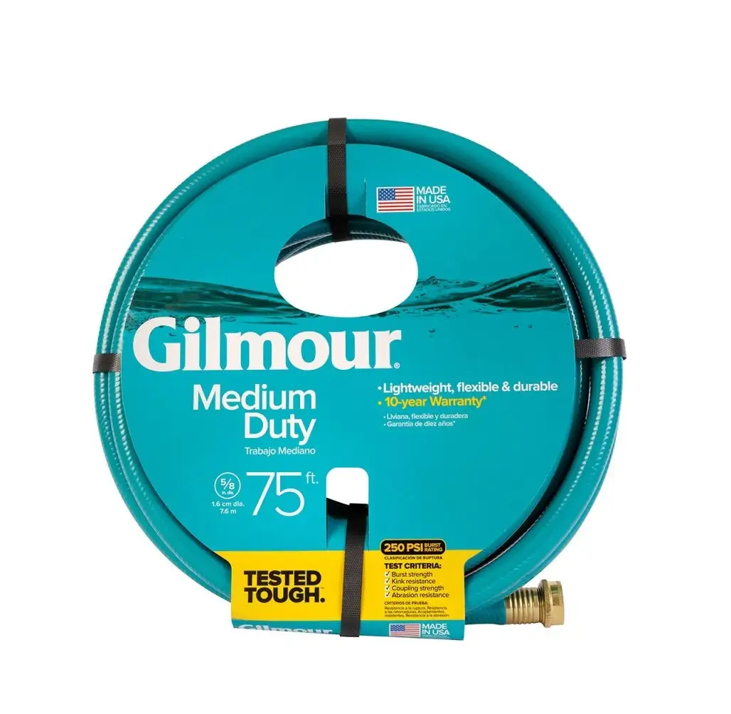 Gilmour 816751-1014 Medium Duty 5/8 Inch X 75 Ft Green Garden Hose