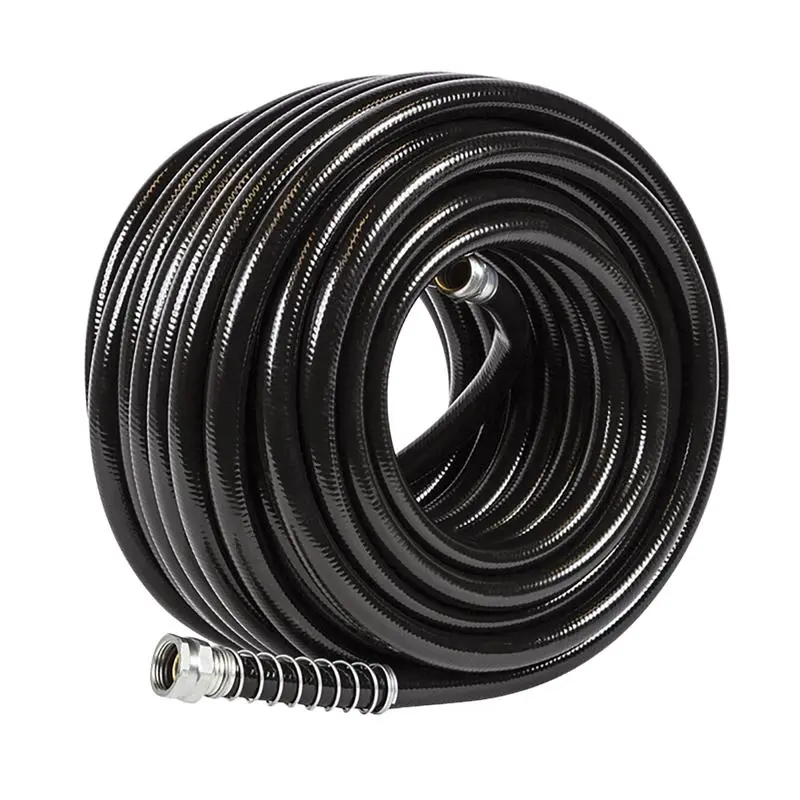 Gilmour Flexogen 5/8 x 100 ft Heavy Duty Black Garden Hose Kink Resistance