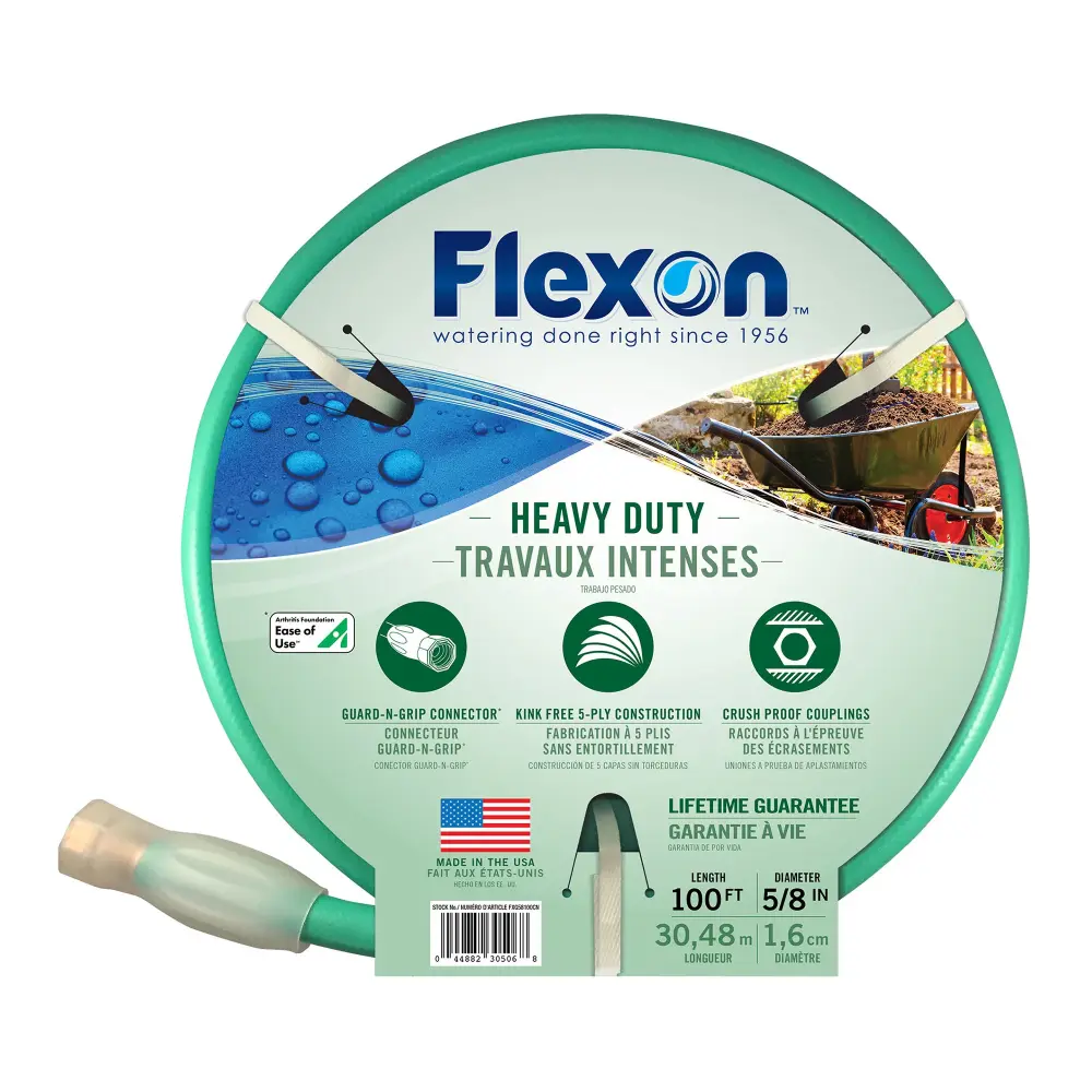 Heavy-Duty Garden Hose, 5/8'' x 100'