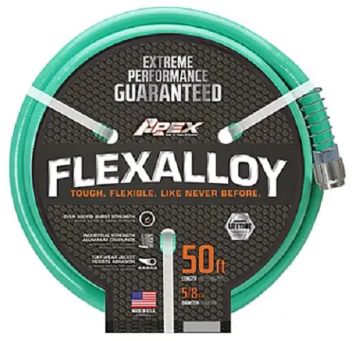 Teknor Apex 8550-50 Flexalloy 50ft Industrial Duty Green Garden Hose