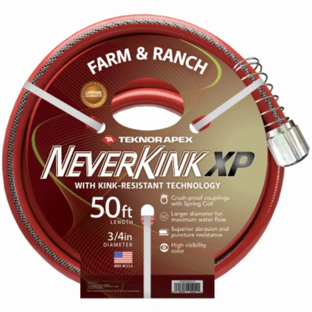 Teknor Apex 9846-50 Neverkink Xtreme Performance Farm and Ranch Hose 3/4 Inch x 50 Feet
