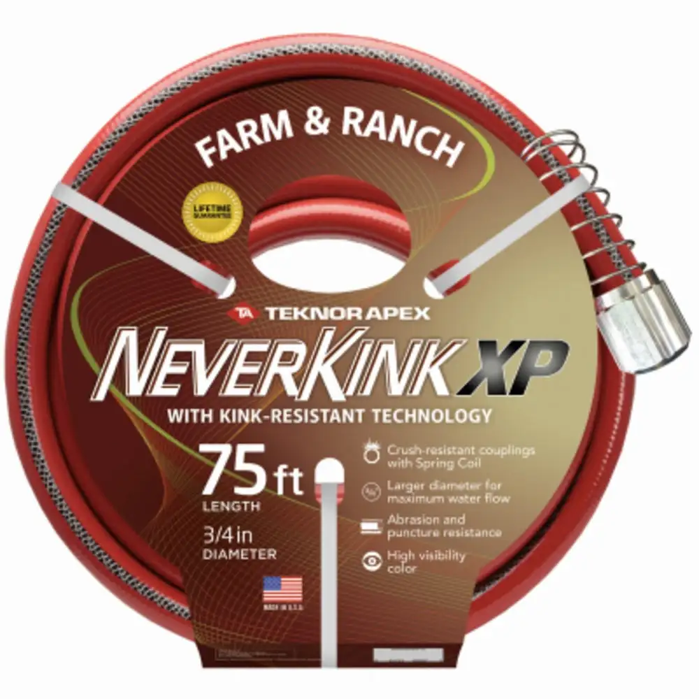 Teknor Apex 9846-75 Neverkink Xtreme Performance Farm and Ranch Hose 3/4 Inch x 75 Feet