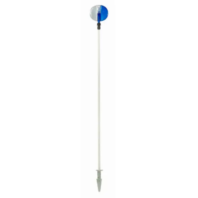 NuVue 2666 Telescopic 360-Degree Reflective Marker Blue & White 46-72 Inches