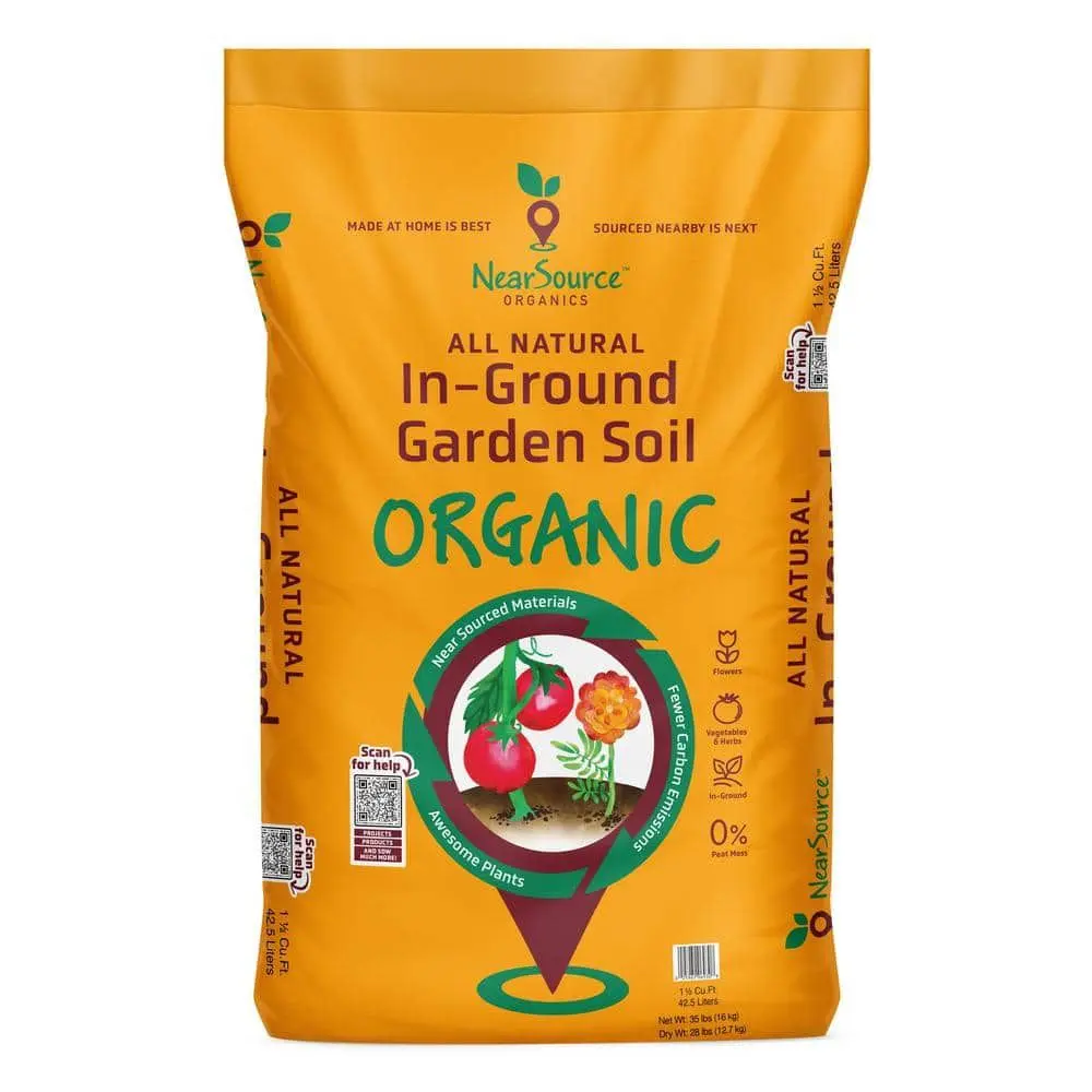 NearSource All Natural -Ground Garden Soil 1.5 CF Organic Gardening NearSource Organics