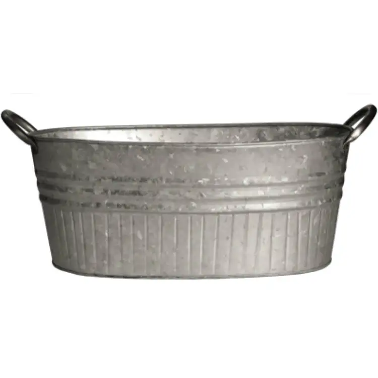 Robert Allen MPT01645 Tapered Oval Tub Handles Galvanized 16.5