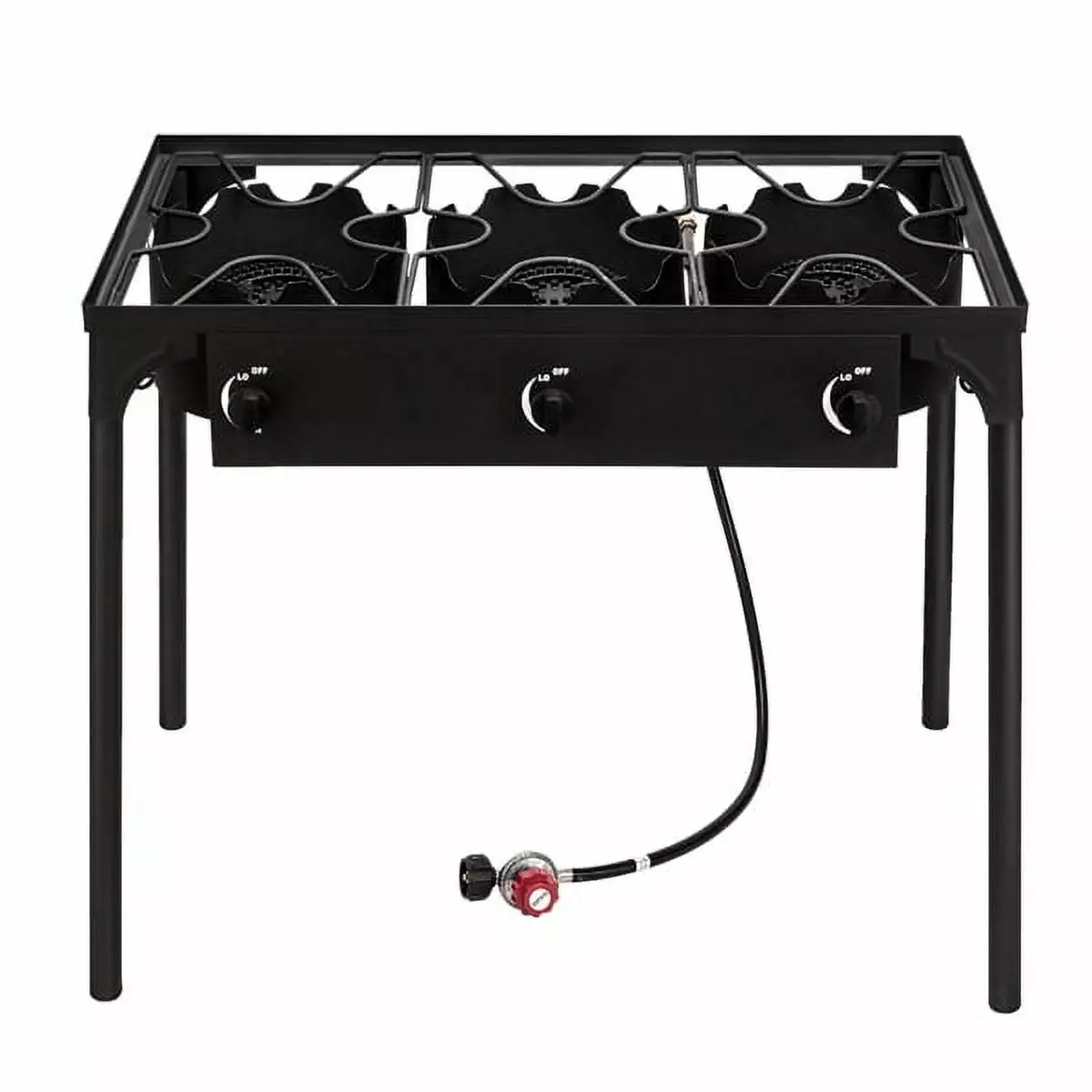 High Pressure Propane Gas Cooker 225000 BTU Three Burners Outdoor Cooking BornMio