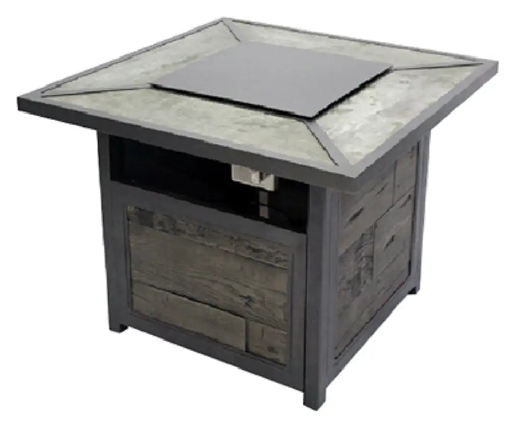 Four Seasons Courtyard Evanston 38 Inch Gas Fire Pit Outdoor Patio Heater
