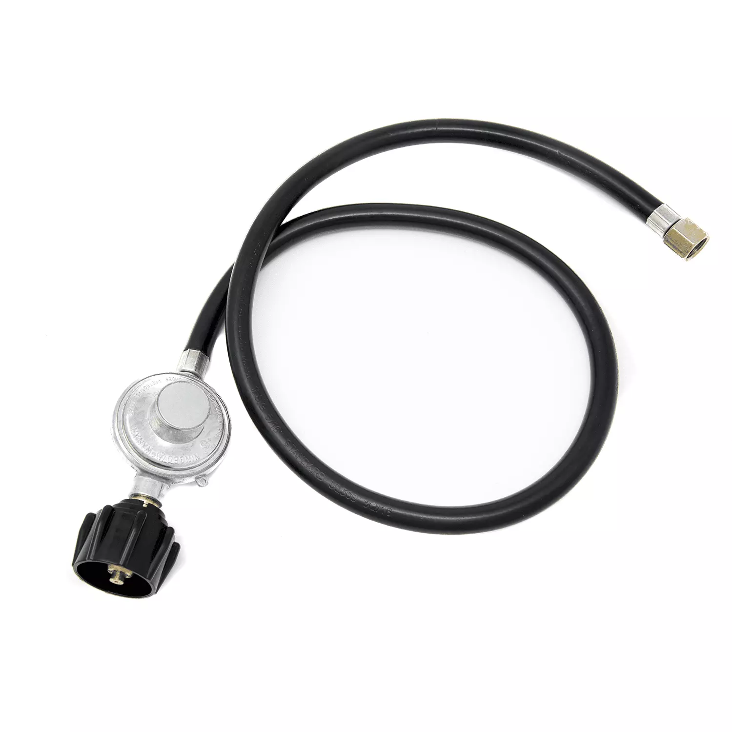 Gas One Universal 3 Feet Propane Regulator and Hose QCC1 Gas Grill Fire Pit GasOne