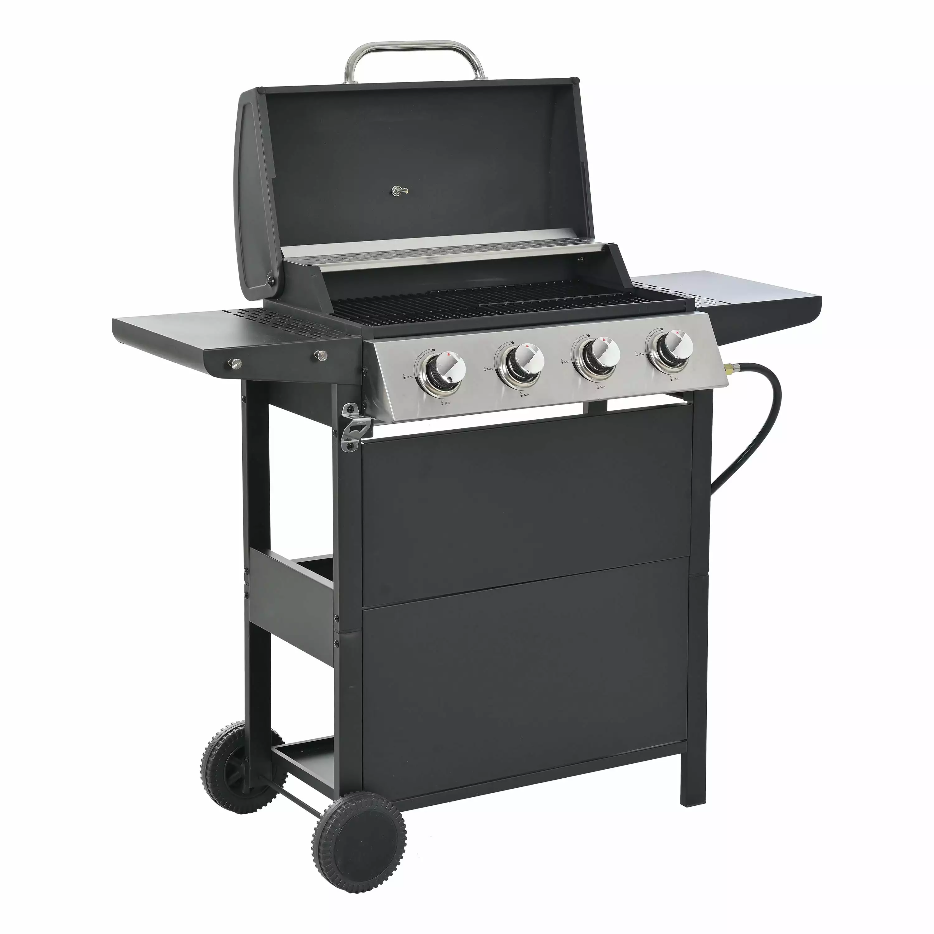 4 Burner Propane Gas Grill Stainless Steel Barbecue Grill Leka