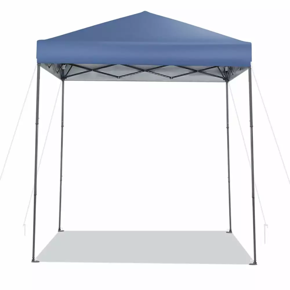 Kepooman 6.6x6.6 Outdoor Gazebo Party Canopy Tent UPF 50+ Sun Protection Blue