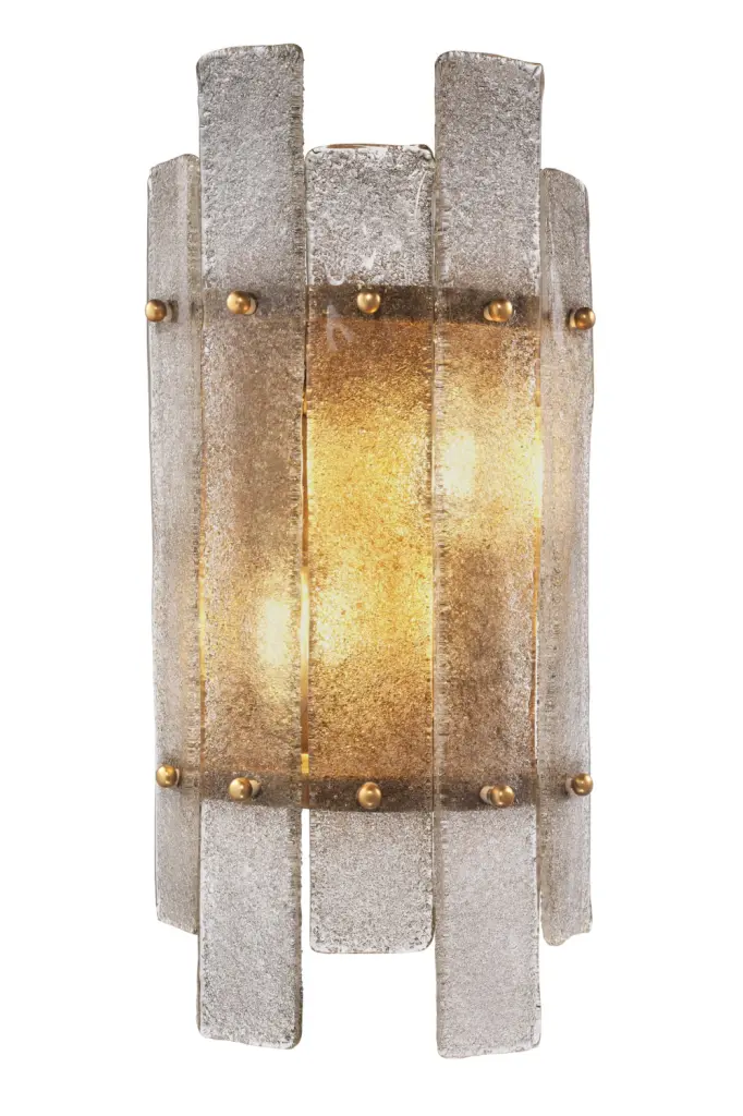 Frosted Glass Wall Lamp Eichholtz Caprera Modern Sconce Lighting