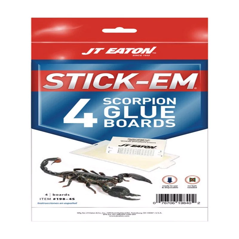 JT Eaton Stick-Em Glue Board 4 pk Pack 24 Pest Control Traps Rodents and Insects