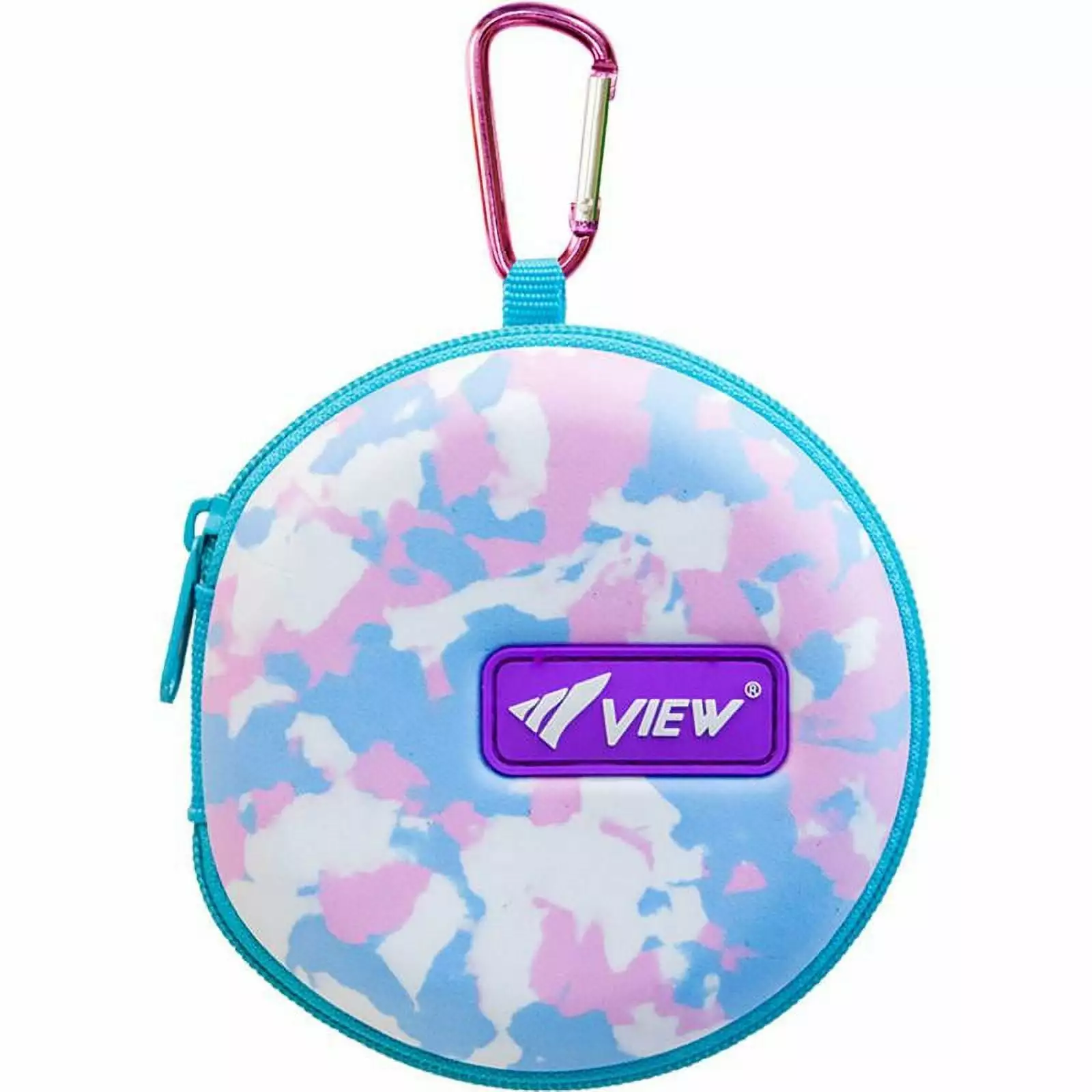 VIEW Swimming Gear Swim Goggle Case Light Blue Pink