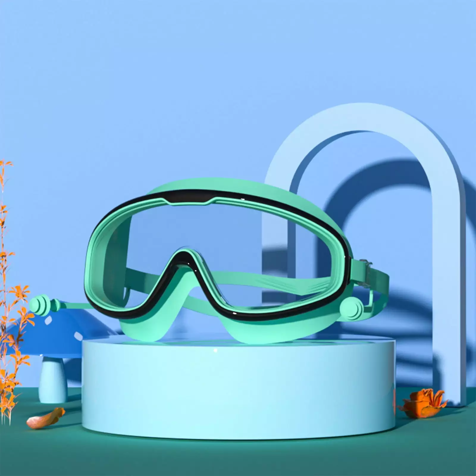 TUWABEII Wide View Swim Goggles Adults - Anti-Fog Photoprotection No Leaking Swim Glasses Men Women Youth