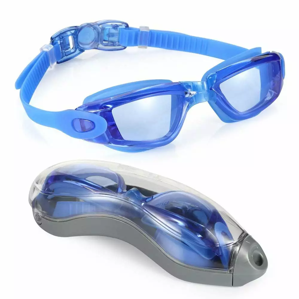 ZOEVUE Swim Goggles Adult Men Women Youth - No Leaking Anti Fog Blue Swimming Goggles