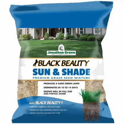 Black Beauty Sun & Shade Grass Seed 7 Lb Versatile Lawn Coverage