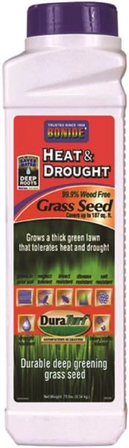 Bonide 60250 Heat & Drought Grass Seed - 0.75 Lb Tough Conditions