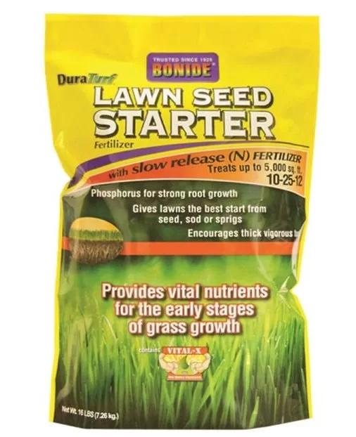 Bonide 60456 Dura Turf Lawn Seed Starter - 5,000 Sq Ft 10-25-12 Formula