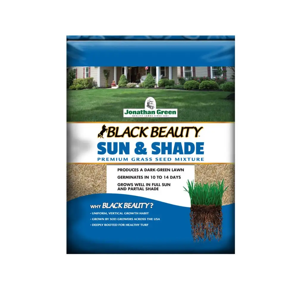 Jonathan Green 12007 Black Beauty Sun and Shade Grass Seed Mix 50 Lb