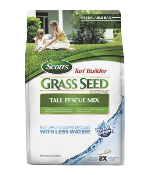 Scotts 18346 Turbo Builder Tall Fescue Grass Seed 7 Lbs Fast-Growing Lawn Seed
