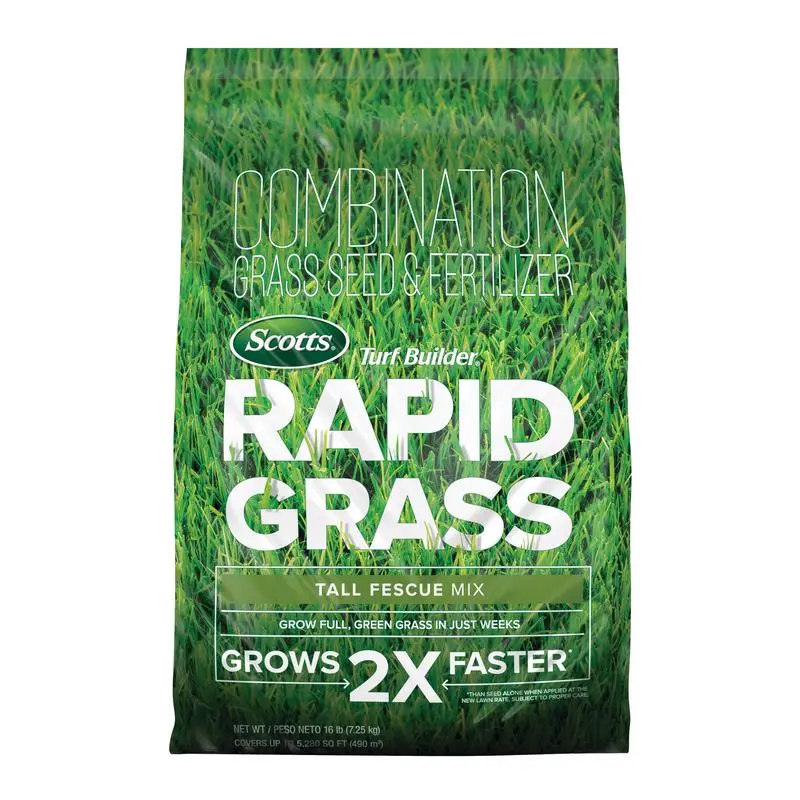 Scotts Turf Builder Rapid Grass Tall Fescue Grass Seed and Fertilizer 16 lb