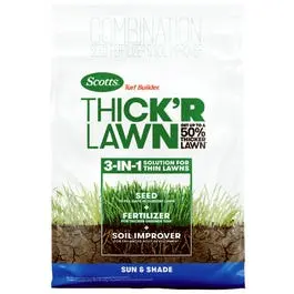 Scotts Turf Builder Thick R Grass Seed 40 Lbs Covers 4000 Sq Ft Lawn Care