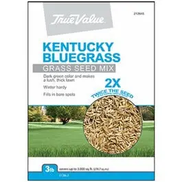 Kentucky Bluegrass Grass Seed 3-Lbs Covers 1500 Sq Ft Lawn Planting True Value