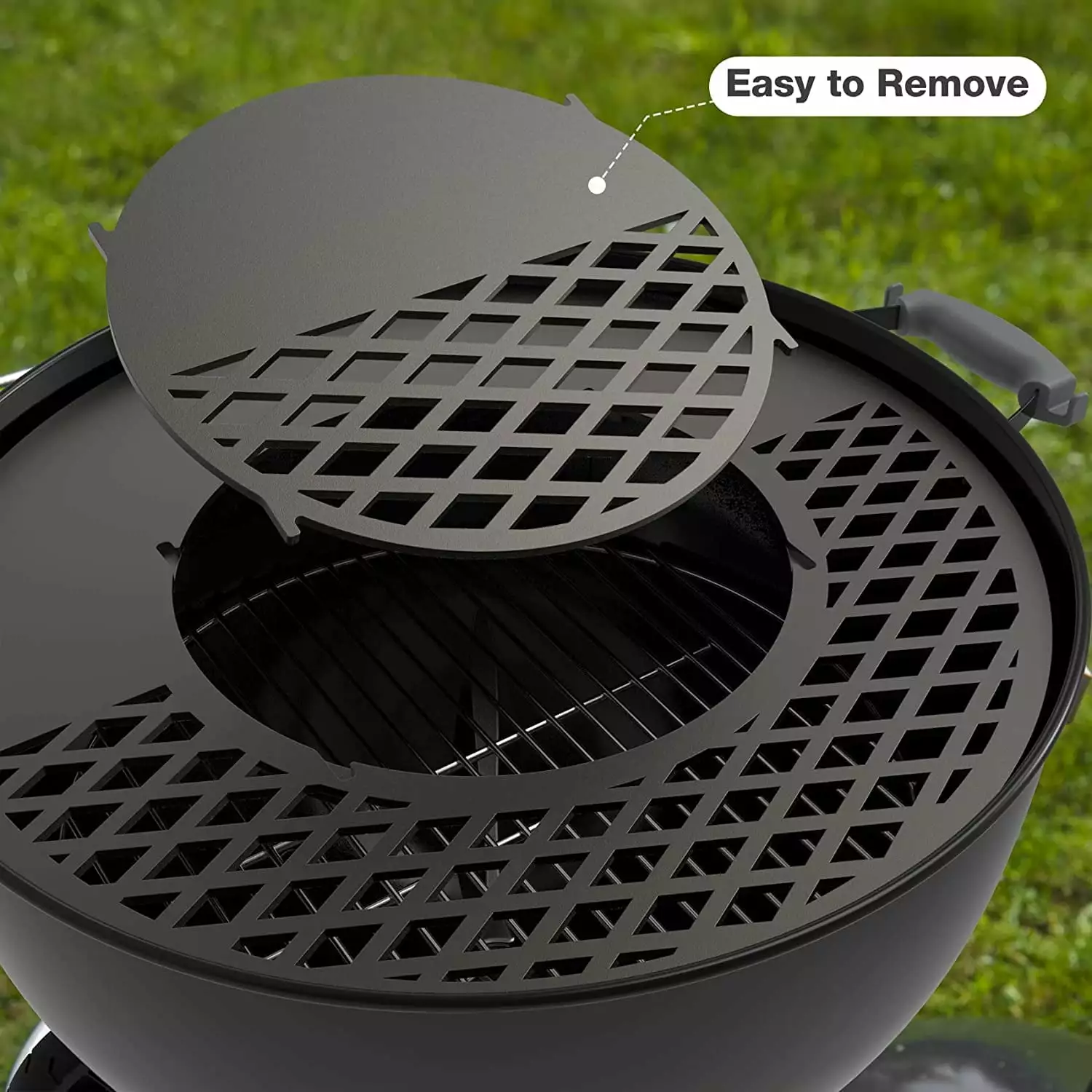 Only Fire Removable Grate Replacement Griddle and Grate Combo Kit Weber 22 inch Kettle Charcoal Grills Onlyfire