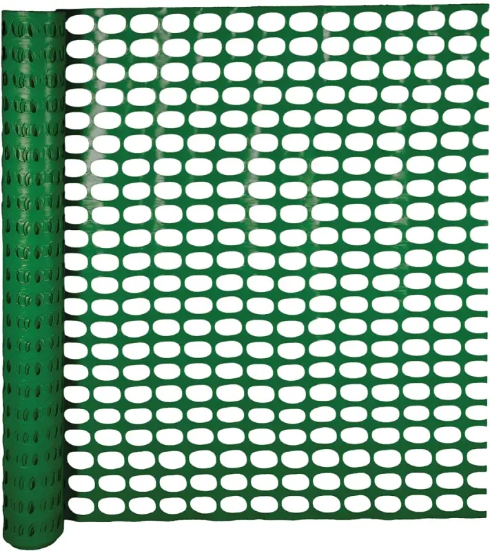 Mutual Industries 14973-38-48 Snow Fence, 100 ft L, 1-3/4 x 2-1/2 Mesh, Polyethylene, Emerald