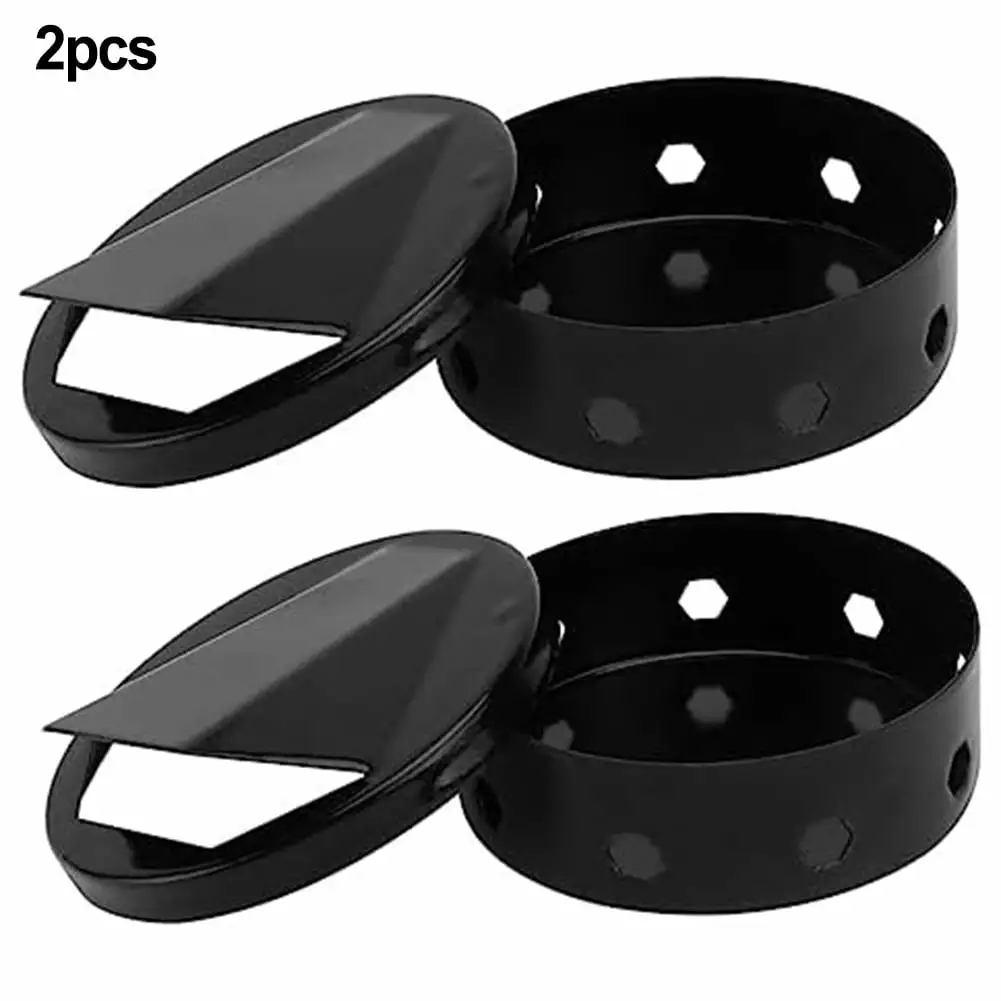 CPAN 2pcs Boxes Box Outdoor Grill Box Gas Grill Round Tray Spice Box