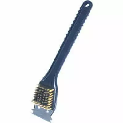 BIRDWELL 844-48 Barbecue Grill Brush Metal Scraper 12-1/2 L Brass Bristle Birdwell Cleaning