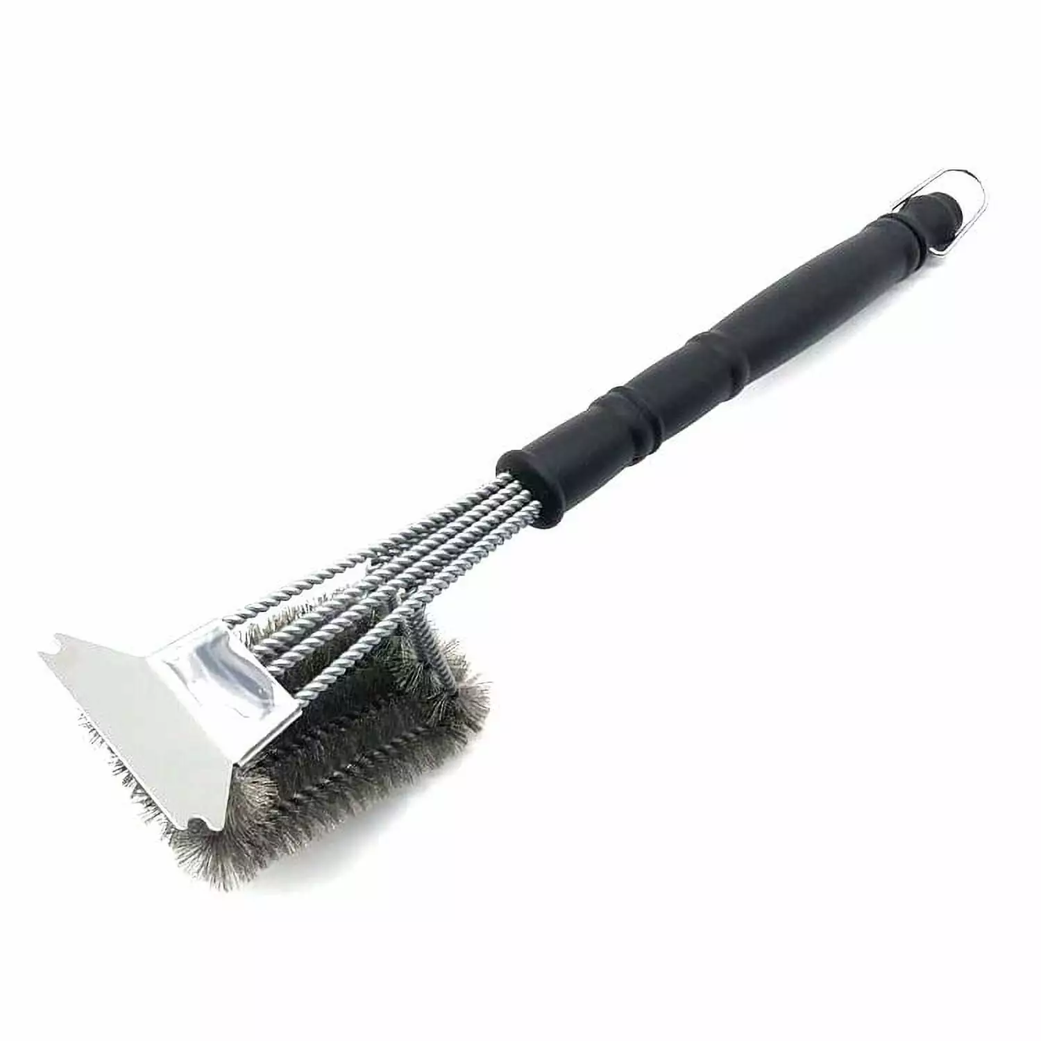Extra Long Stainless Steel Grill Brush Heat Insulated Handle Gas and Charcoal Grills chidiankejiyouxiangongsi
