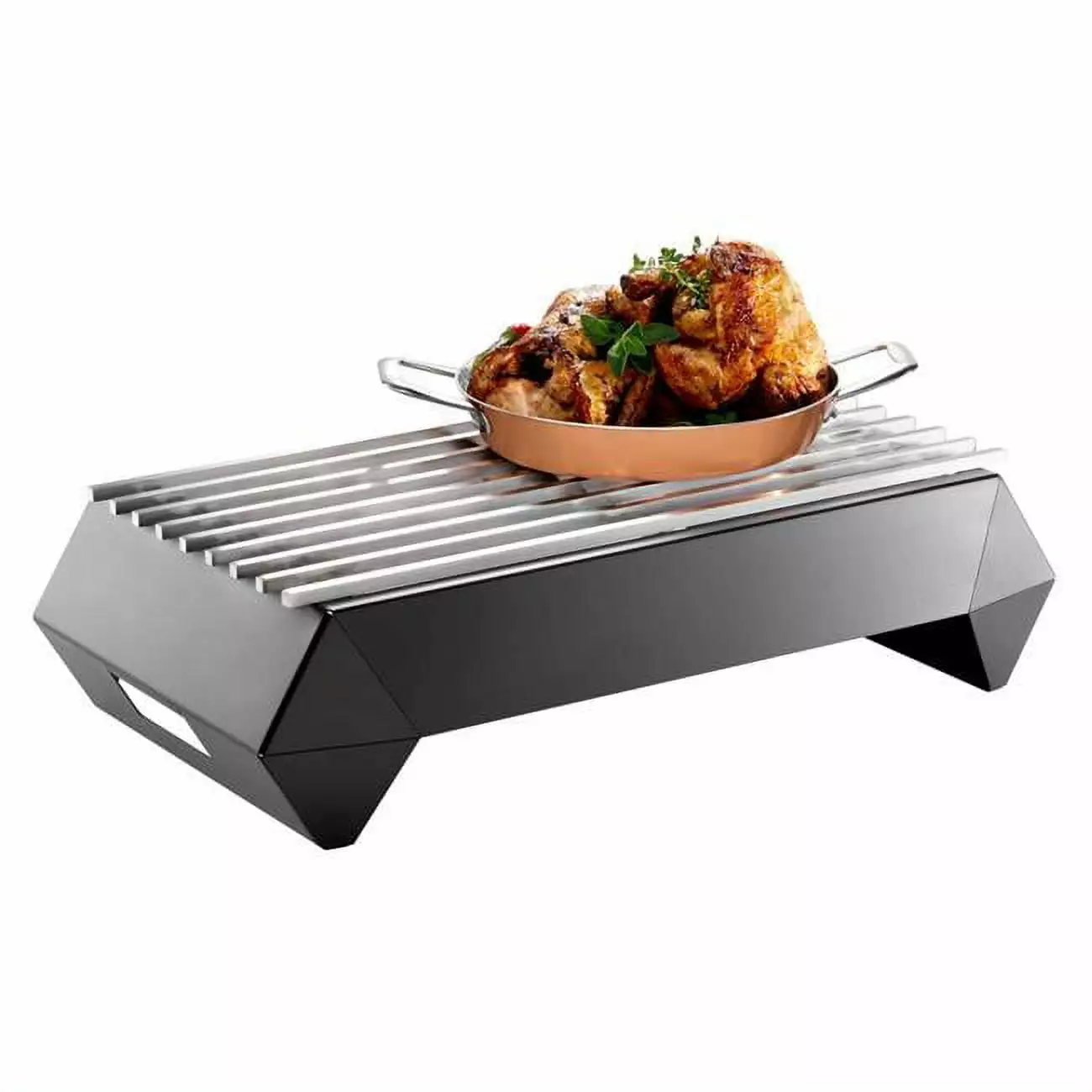 7 Inch Diamond Multi Chef Stainless Steel Frame Burner Fuel Holder & Grill Set 6 Kitchen USA