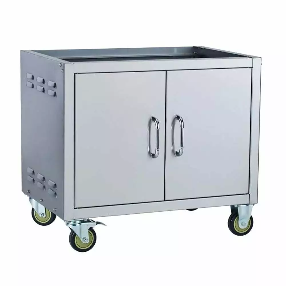 Bull Outdoor 30 Inch Stainless Steel Pedestal Cart Bottom Luxury BBQ Grills Bull Outdoor Products