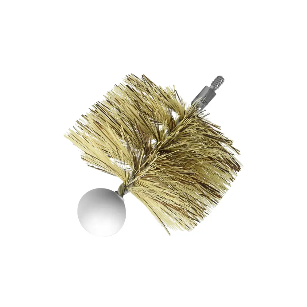 3" Round Pellet Stove Brush (1/4"-20 Thread)