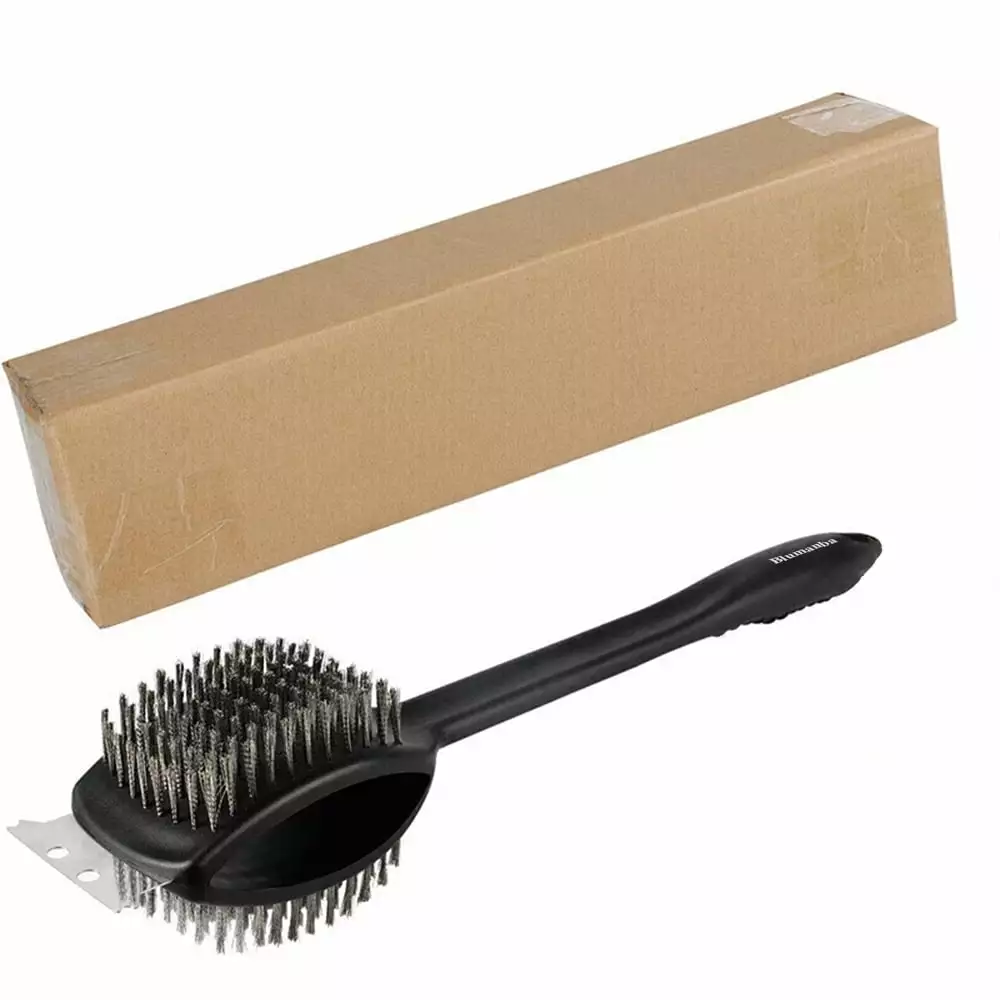 Blumanba 3 1 Cleaning Brush Barbecue Grill Stainless Steel Bristles Perfect Gas Charcoal Grill