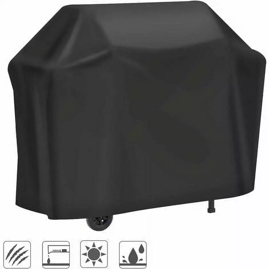 Heavy Duty 210D Oxford Tarpaulin Grill Protector Anti-UV Anti-Water Anti-Moisture 145x61x117cm HHUAN