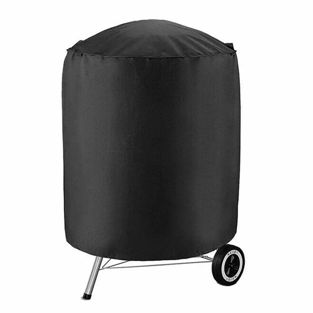 Round BBQ Cover Heavy Duty Waterproof Gas Barbeque Grill Garden Protector Kettle Grills JadeBamboo