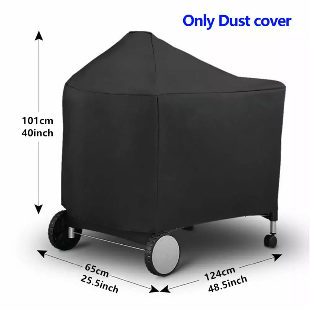 BBQ Rolling Cart Full Length Grill Cover Protector Weber7152 Series Center V