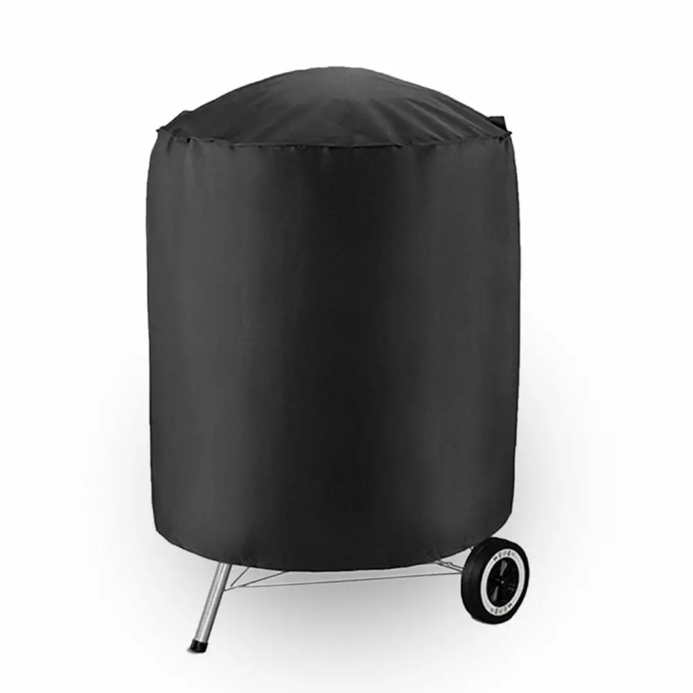 MKBL Heavy Duty Waterproof Round BBQ Grill Cover Windproof Dustproof Anti UV