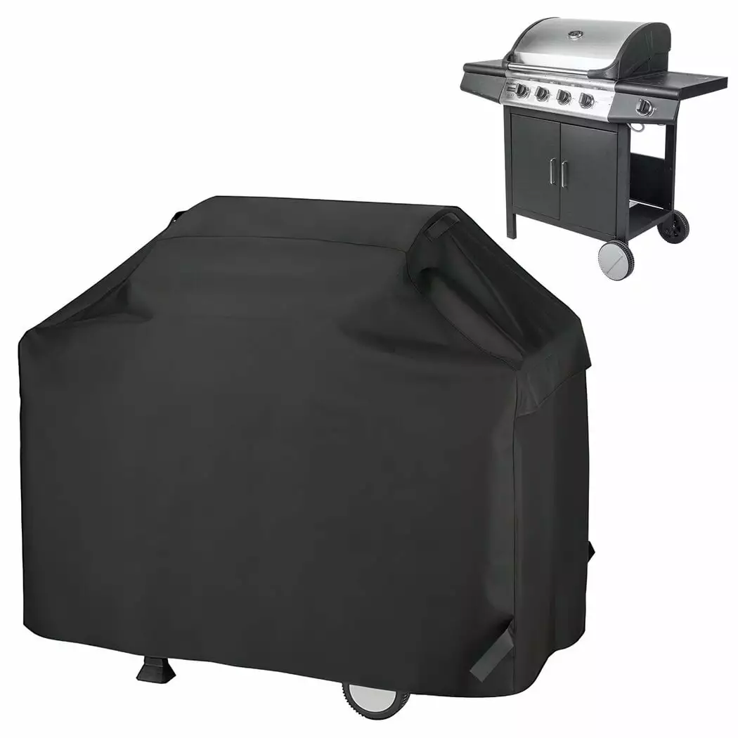 BBQ Grill Cover Waterproof 210D Polyester Drawstring Weber Char Broil 58x24x46 Inches timcorr