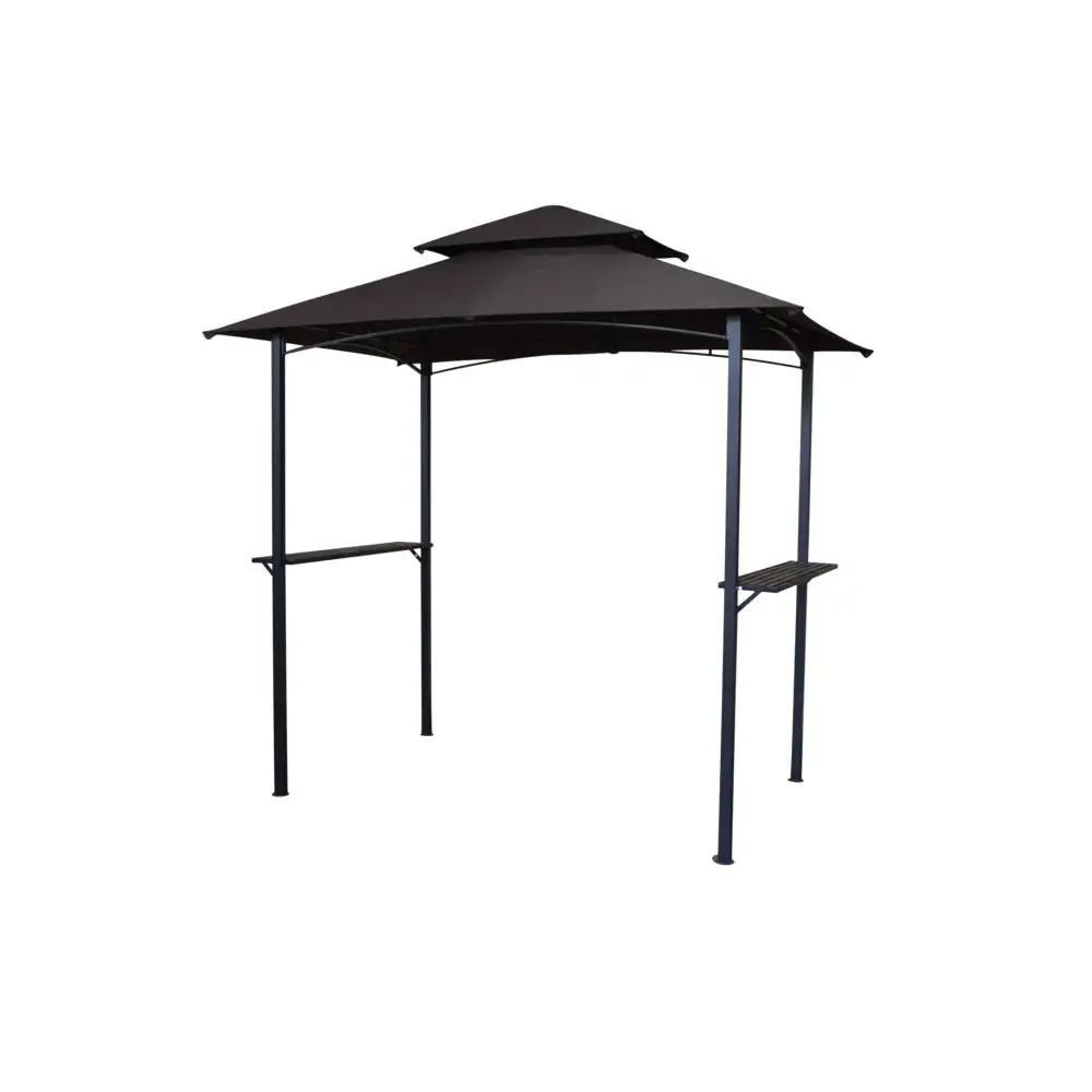 Seasonal Trends 59662 Windsor Grill Gazebo Brown Outdoor Patio Cover