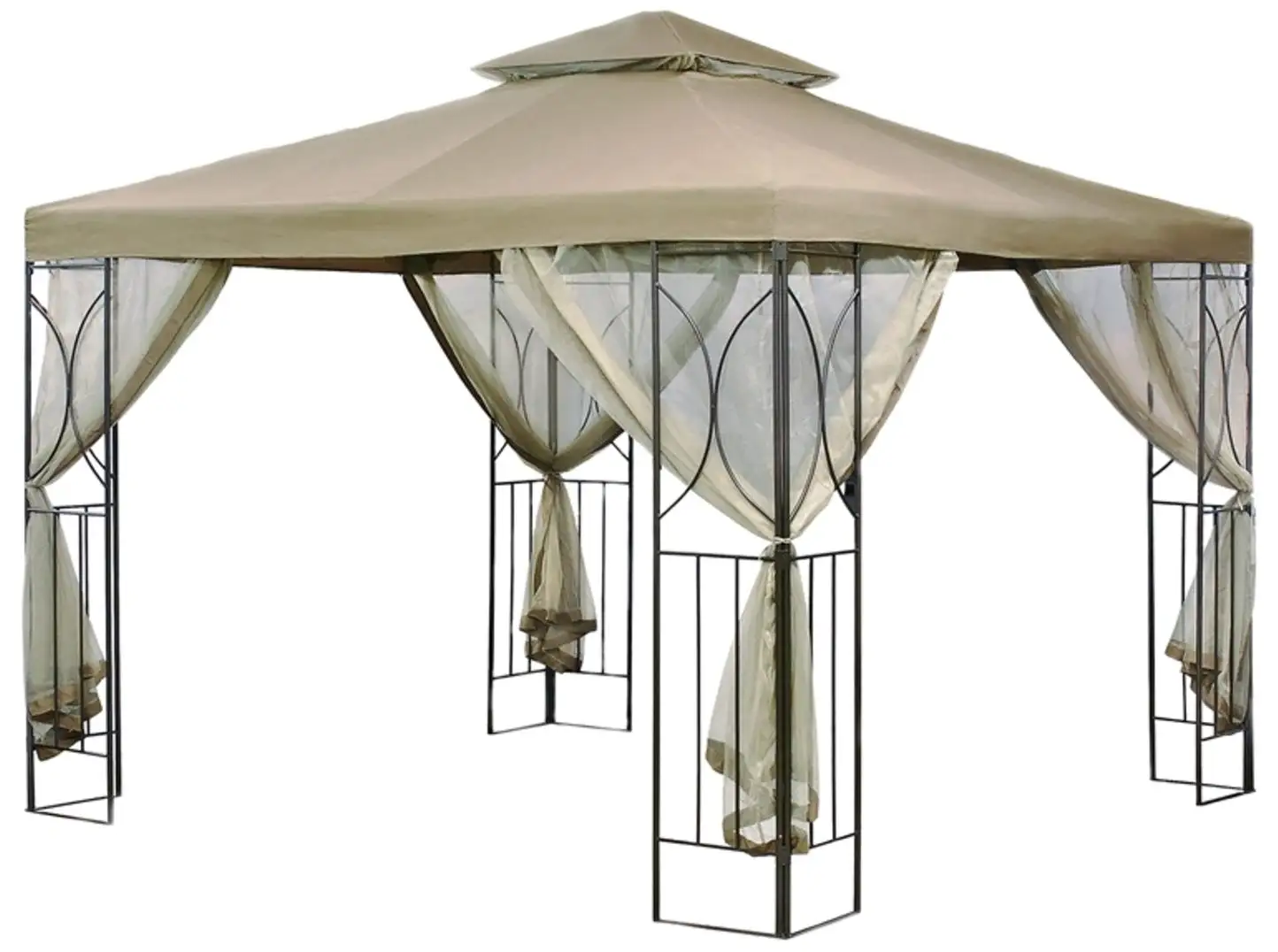 Seasonal Trends 69861 10x10 Newport Grill Gazebo Outdoor Cooking