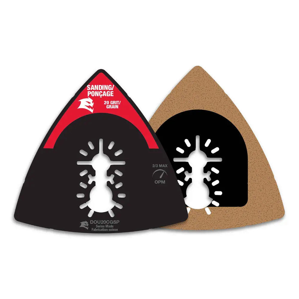 20-Grit Universal Fit Carbide Grit Oscillating Sanding Plate, 3-1/2"