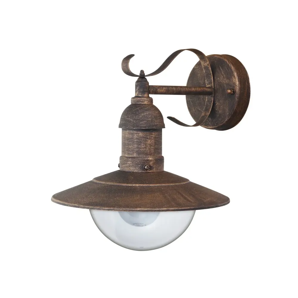 Garden Wall Lamp Patio E27 60W Amber IP44 Weather Resistant Outdoor Bamboo