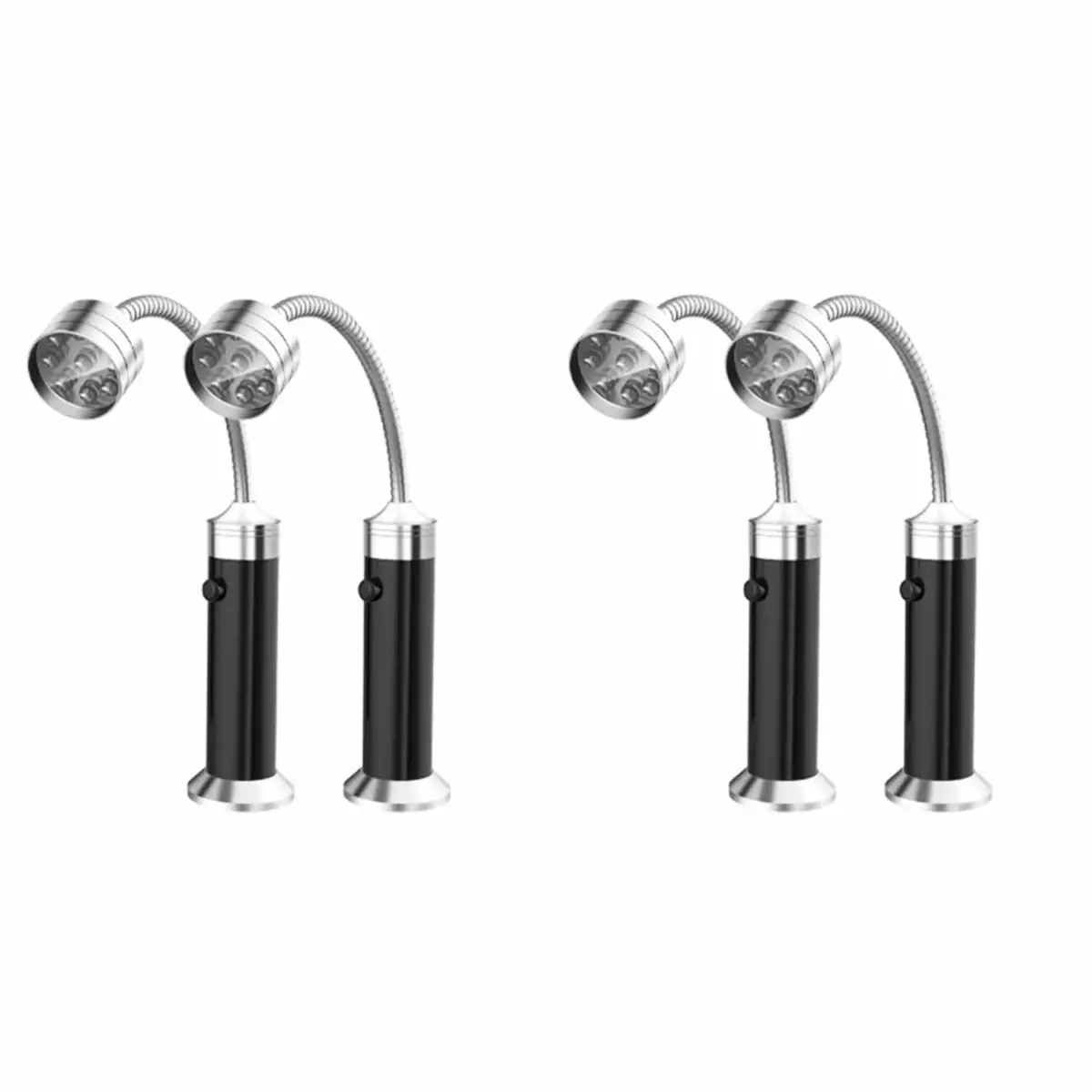 2 Sets Flexible LED Flashlight Electric BBQ Grill Rechargeable Outdoor Lights