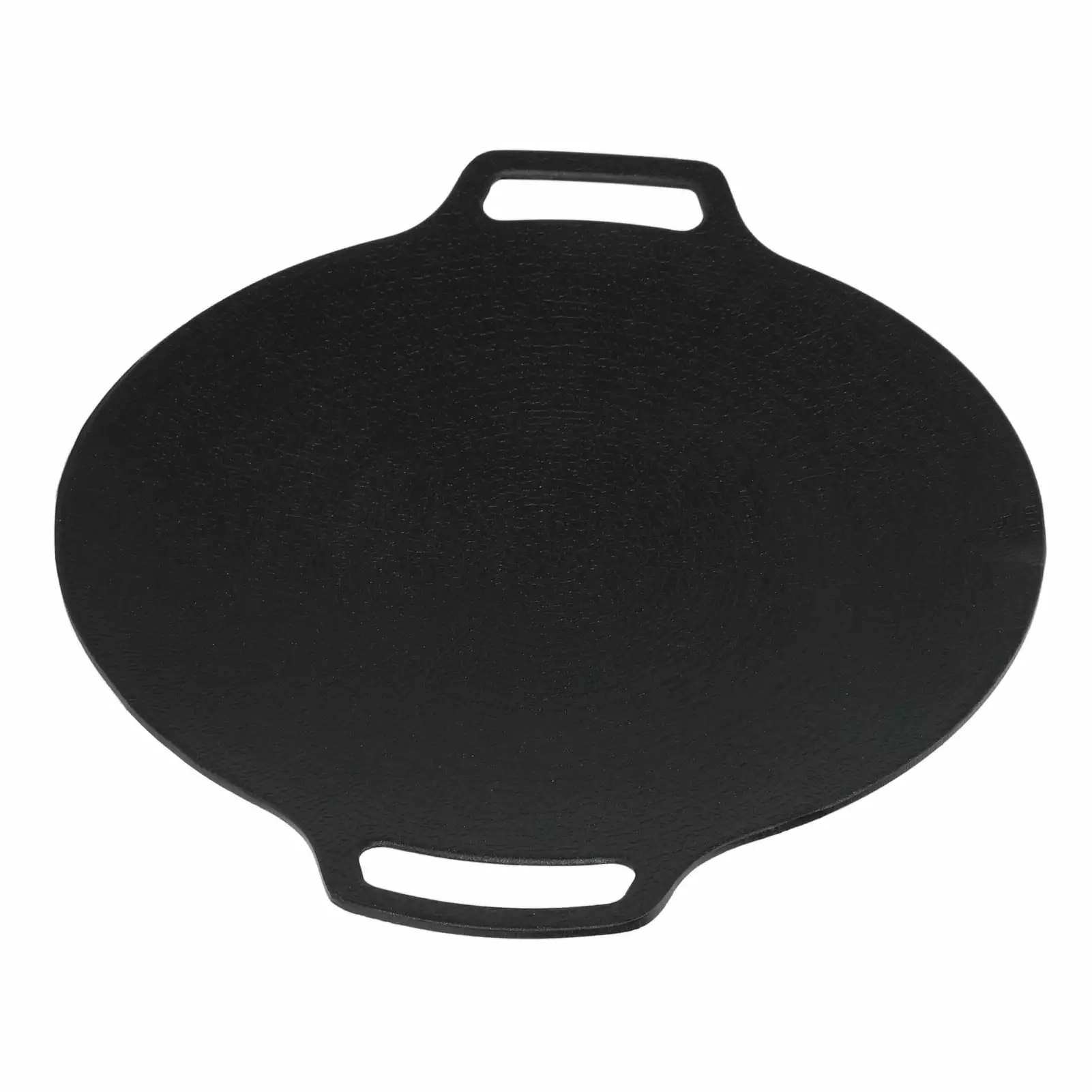 Korean BBQ Grill Pan Non Stick 13.0in Round Double Handle 6 Layer Coating Gas Cooker Outdoor Camping