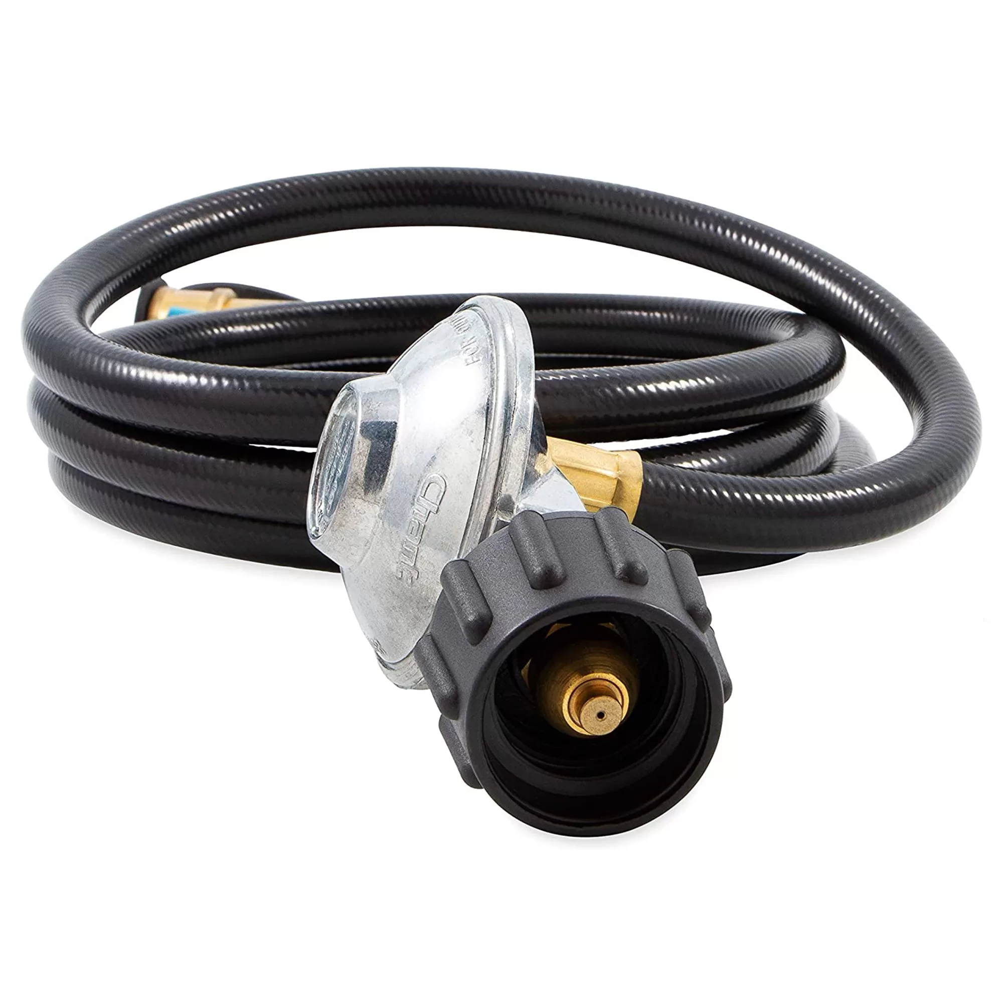 Camco Low Pressure Gas Regulator 6' Propane Hose and Quick Connect Valve